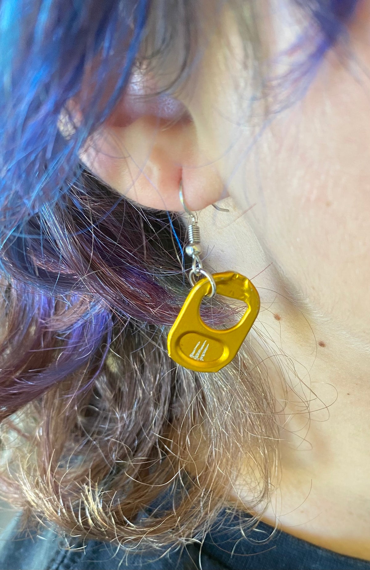 Soda tab earrings
