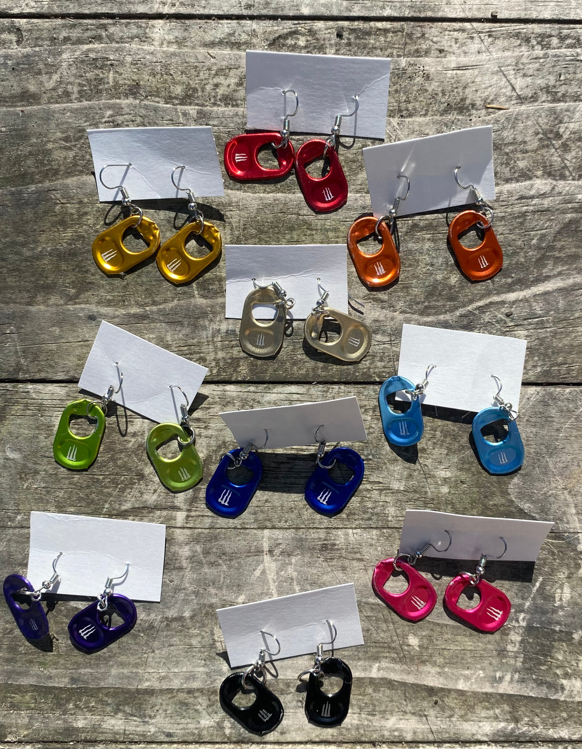 Soda tab earrings