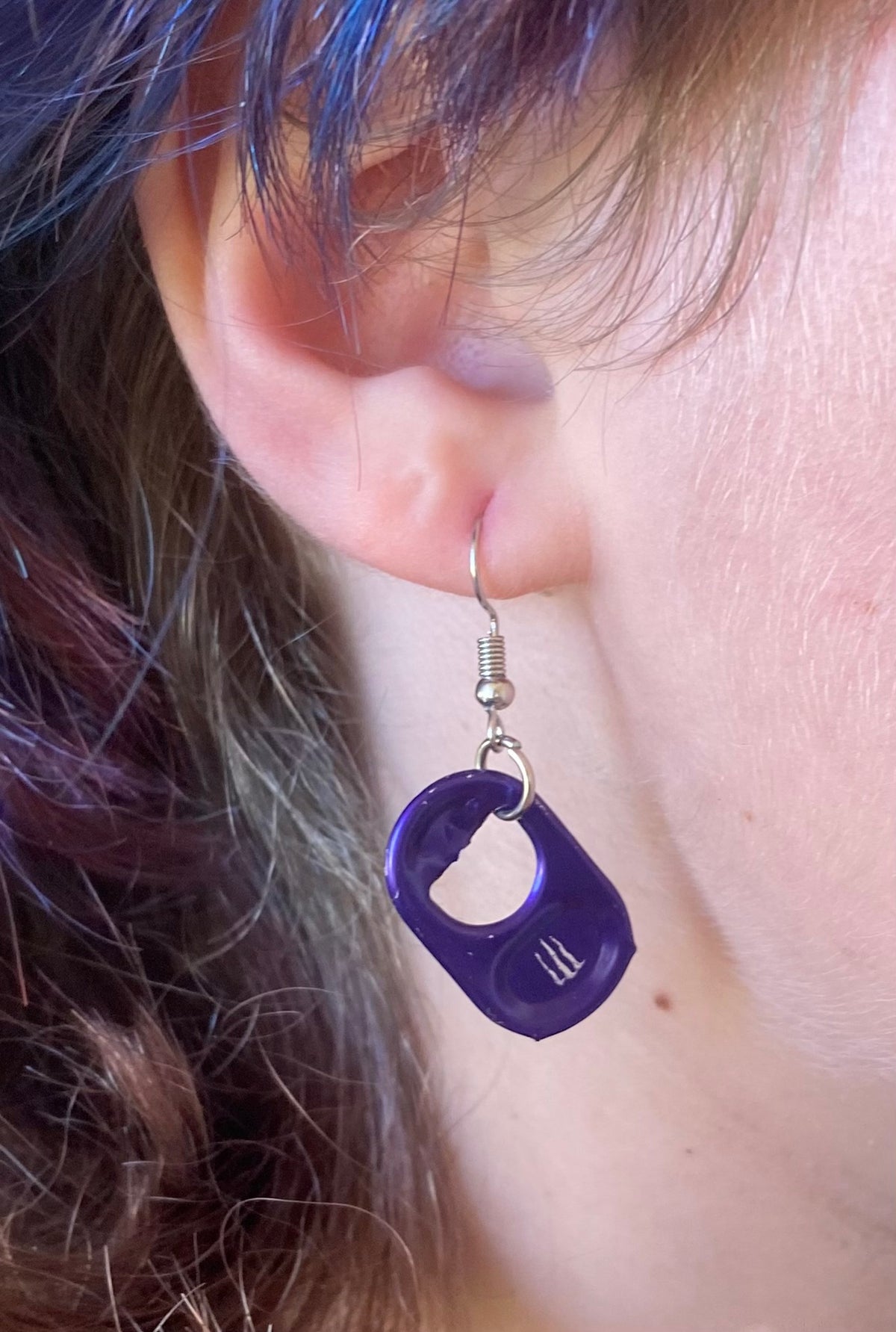 Soda tab earrings