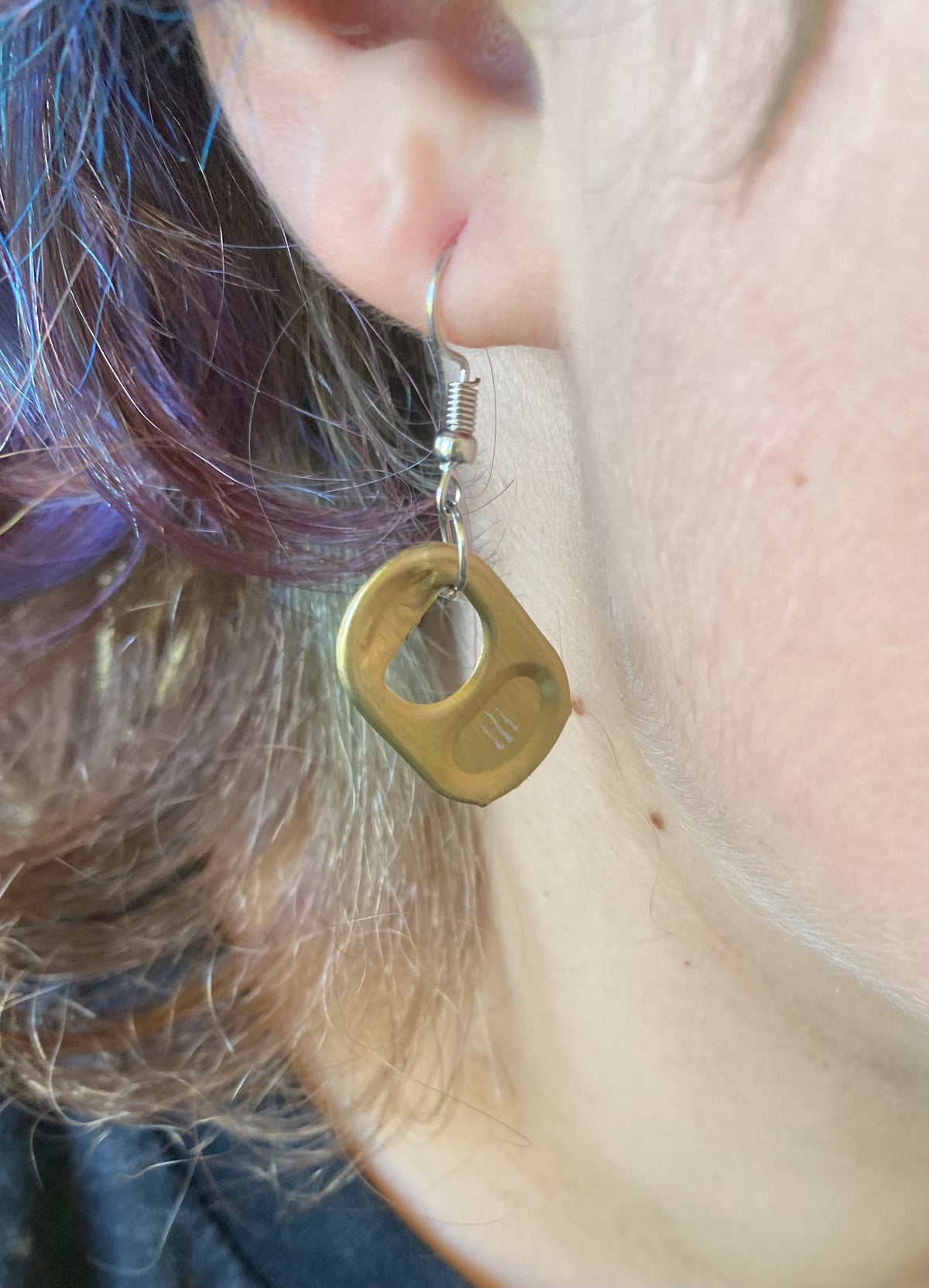 Soda tab earrings